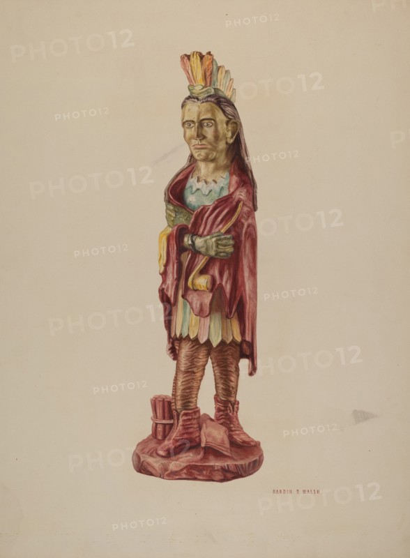 Cigar Store Indian, c. 1941.