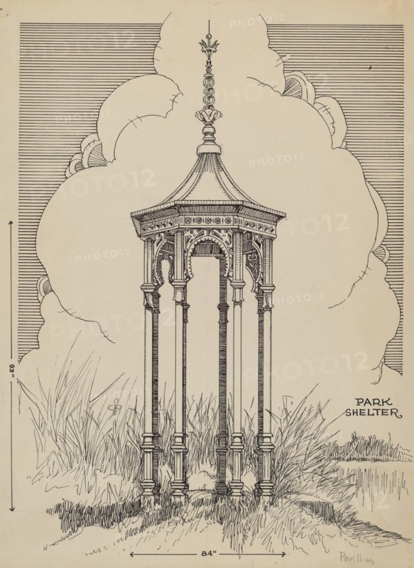 Cast Iron Pavilion, c. 1936.