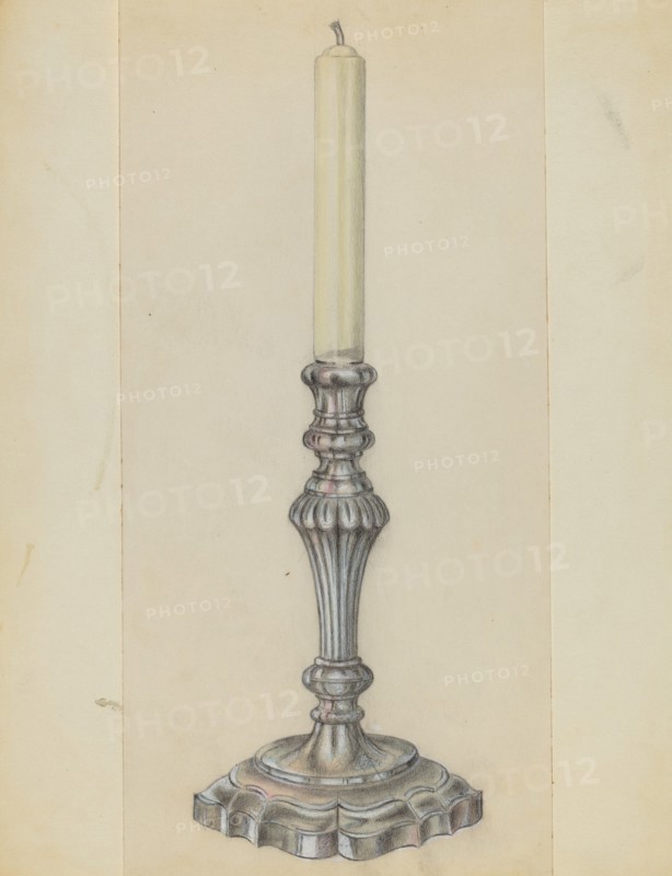 Silver Candlestick, c. 1936.
