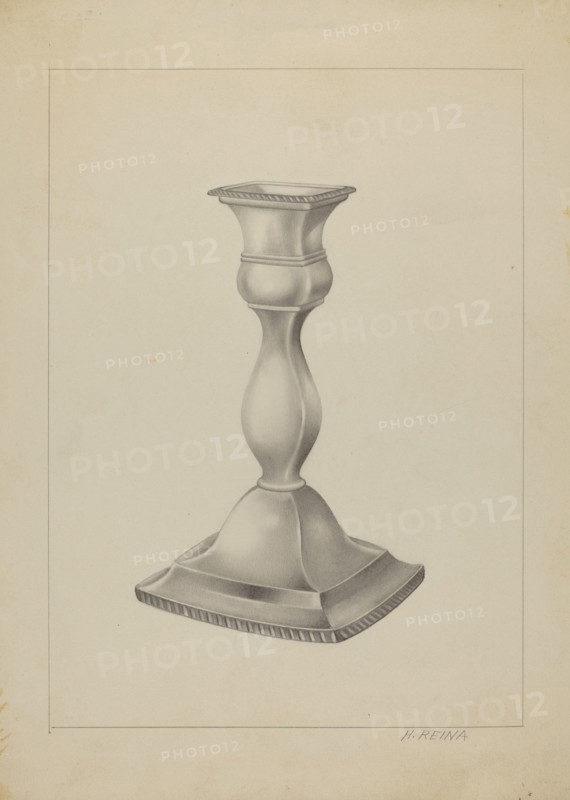 Silver Candlestick, c. 1937.