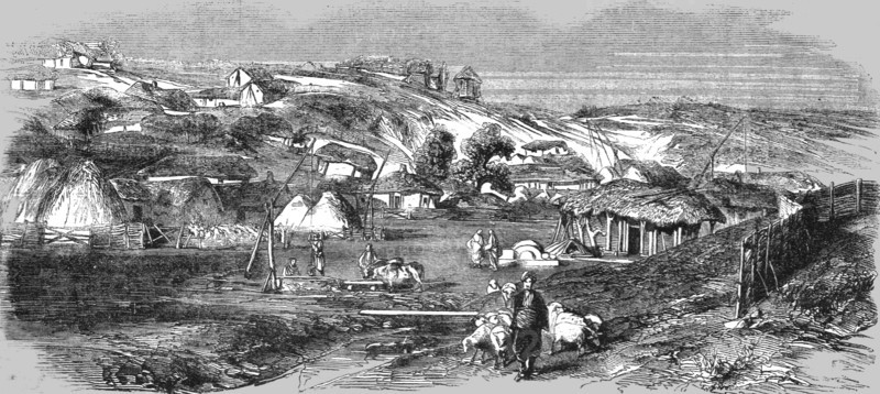 'View of a Tartar Village', 1854. Creator: Unknown.