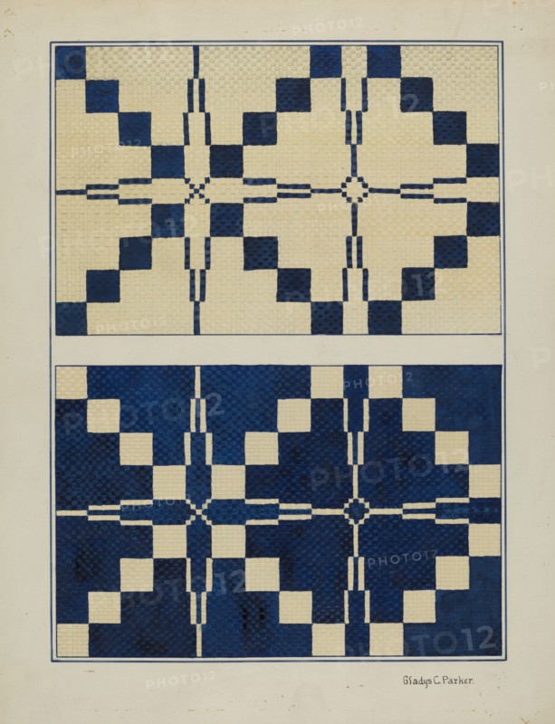 Woven Bedspread, c. 1936.