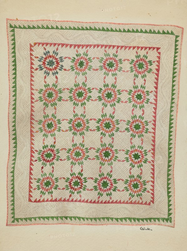 Patchwork Quilt, c. 1936.
