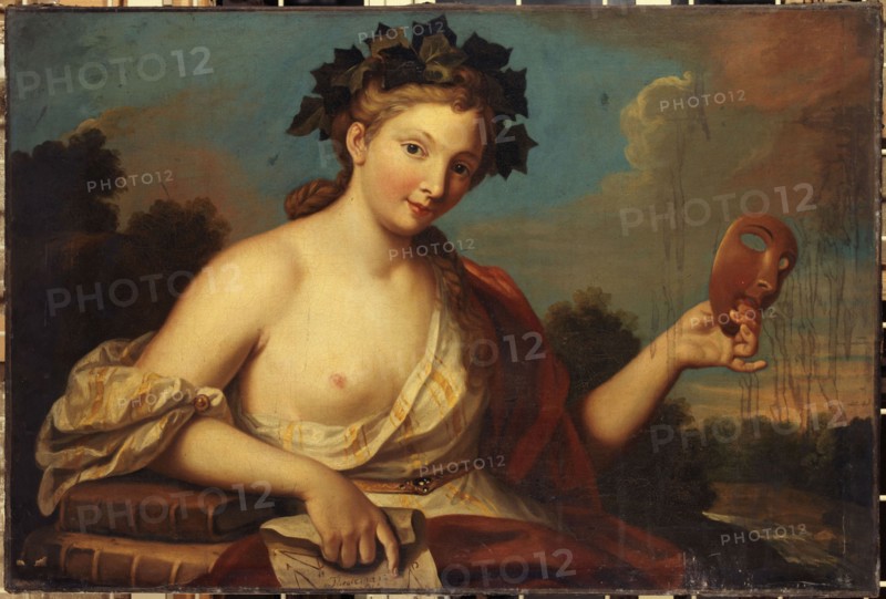 Allegory of comedy, 1856.