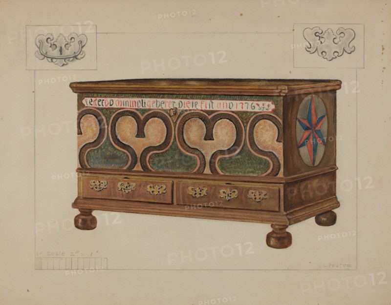 Pa. German Chest, c. 1936.