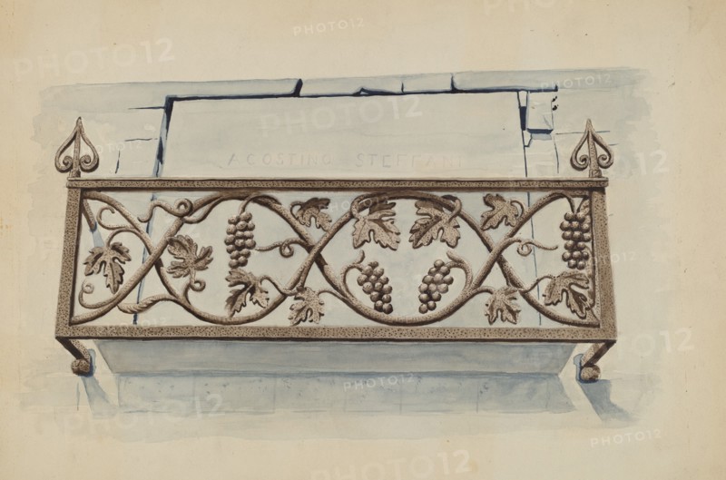 Cast Iron Railing, c. 1936.
