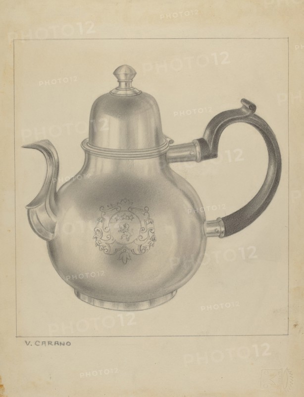 Silver Coffee Pot, c. 1937.