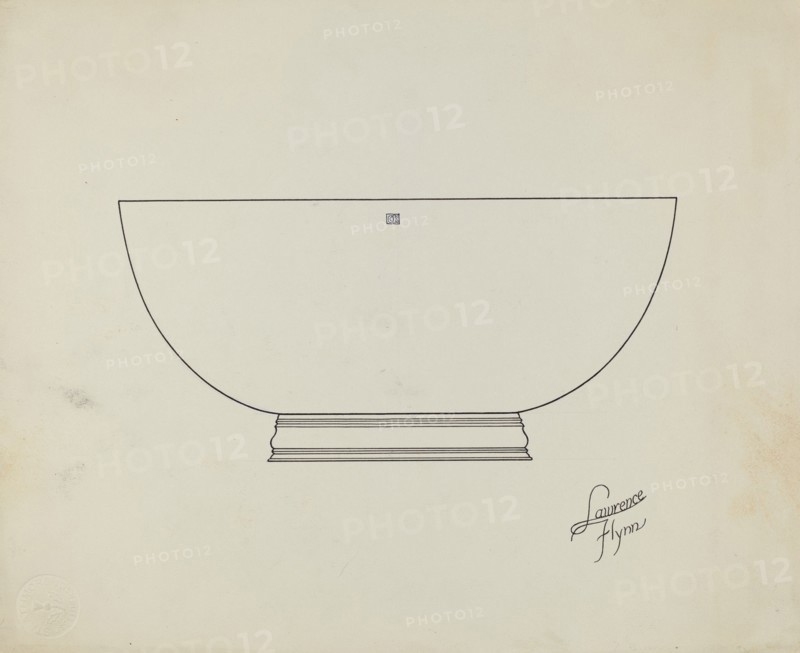 Silver Punch Bowl, c. 1936.