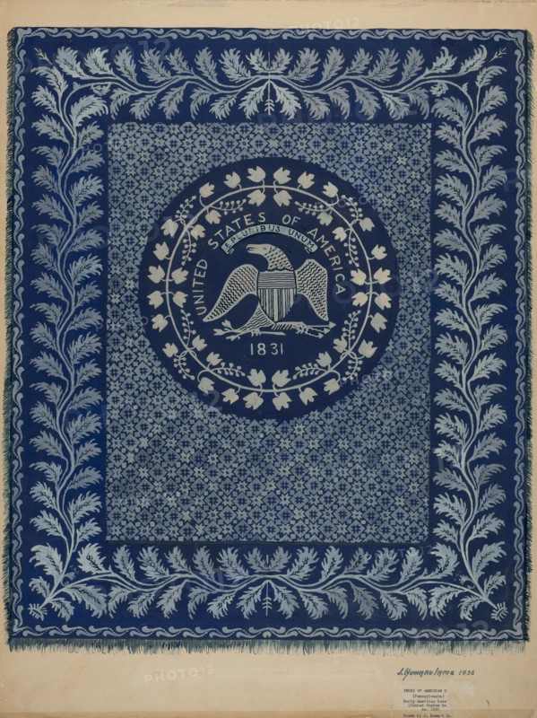 Coverlet (U.S. Seal), 1936.