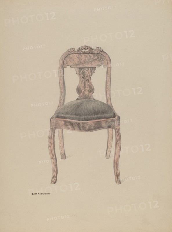 Fiddle-back Chair, c. 1937.