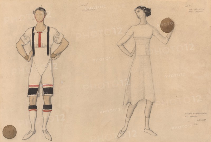 Costume Study for "Jeux", 1913.