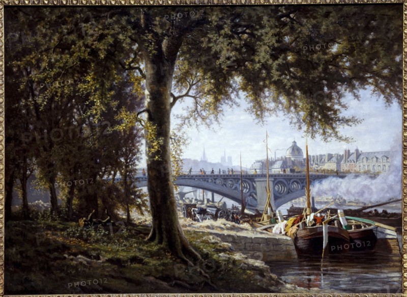 Pont des Saints-Peres around 1860.