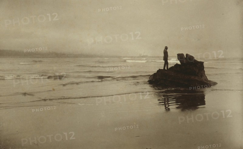 Looking seaward, 1889. Creator: Myra Albert Wiggins.