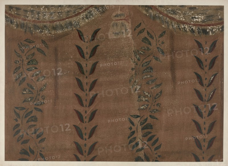 Stencilled Wall, c. 1940.
