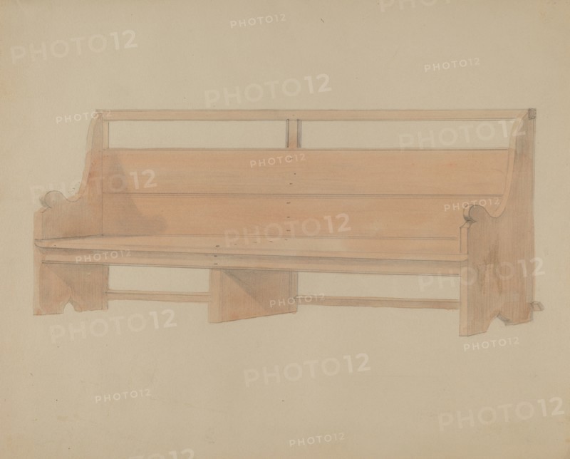 Meeting House Pew, c. 1936.