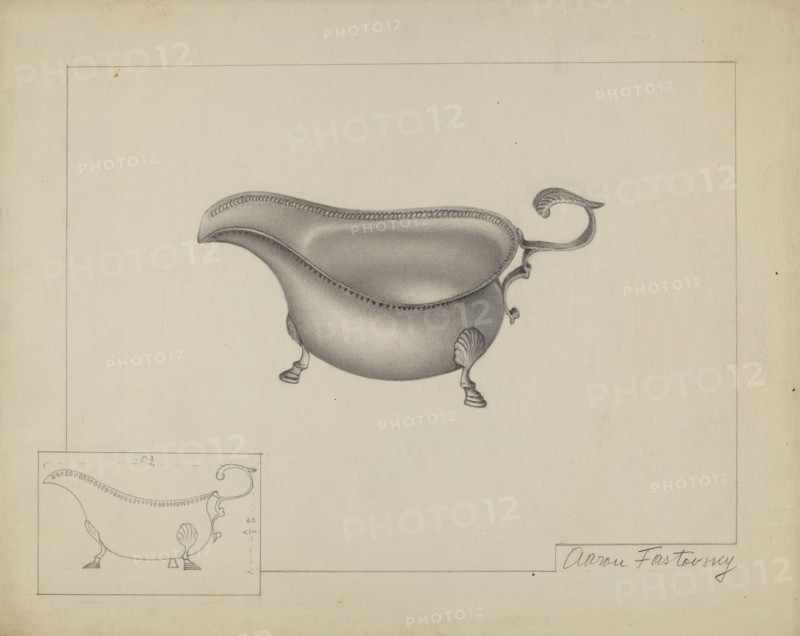 Silver Sauce Boat, c. 1937.