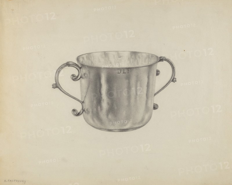 Silver Caudle Cup, c. 1938.