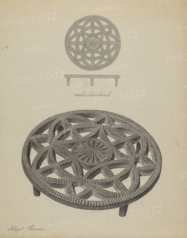 Pa. German Trivet, c. 1938.