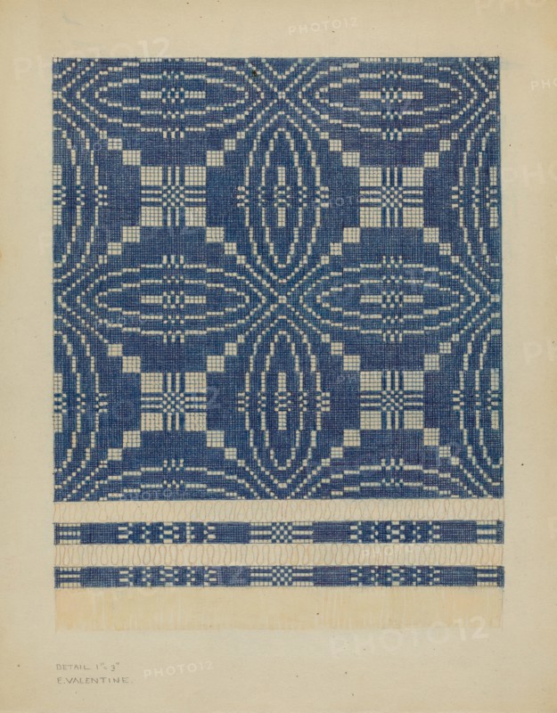 Woven Coverlet, c. 1936.