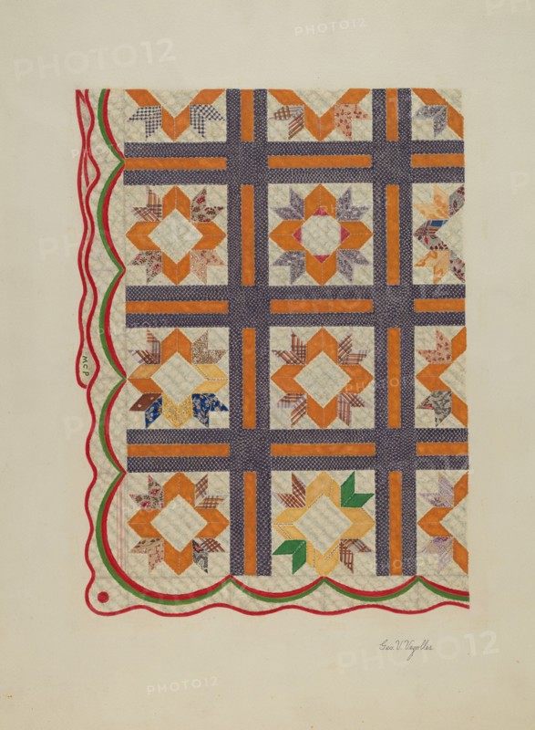Patchwork Quilt, c. 1937.