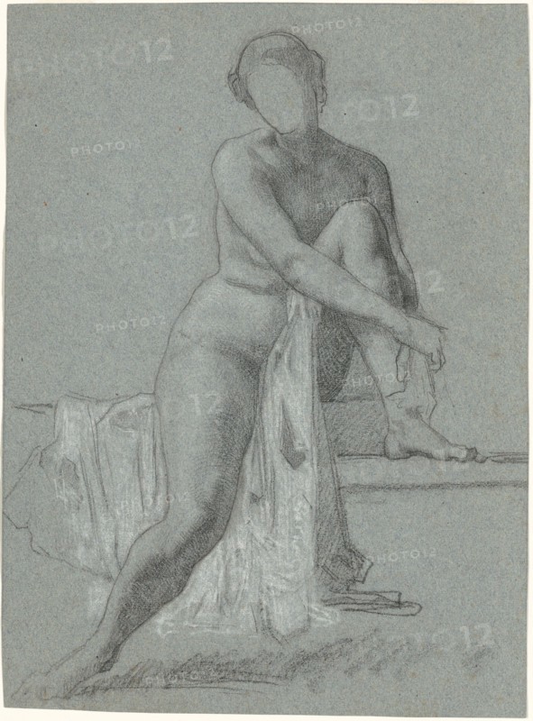 Seated Nude, 1860s-1870s.