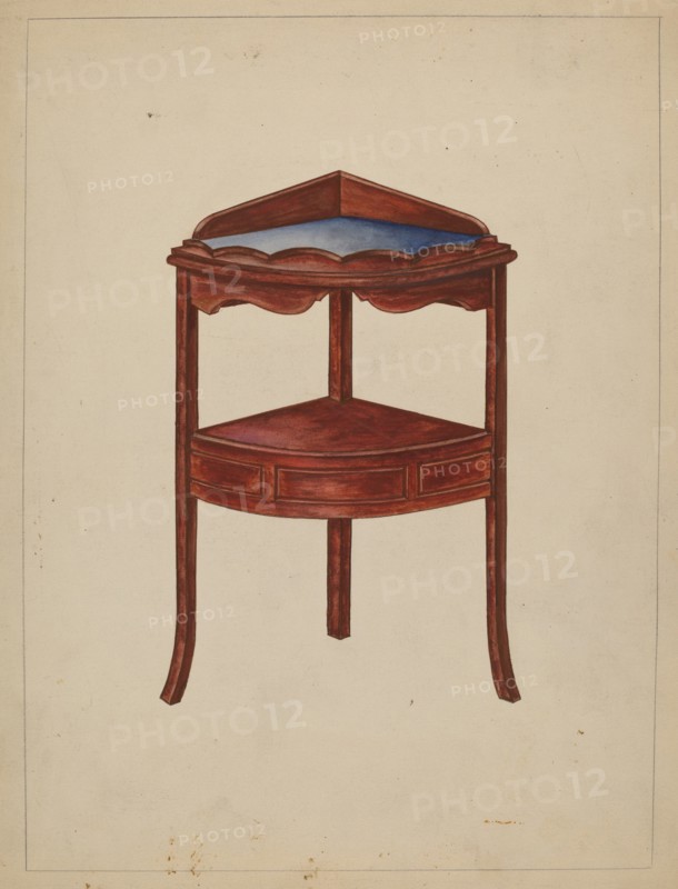 Corner Wash-stand, c. 1936.