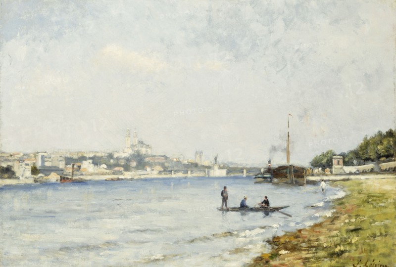 The Seine, in Passy, c1880.