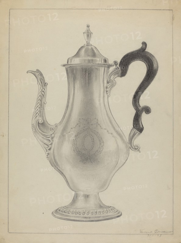 Silver Coffee Pot, 1935/1942.