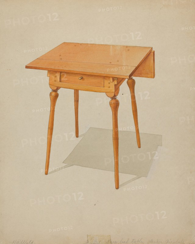 Shaker Drop-leaf Table, c. 1936.