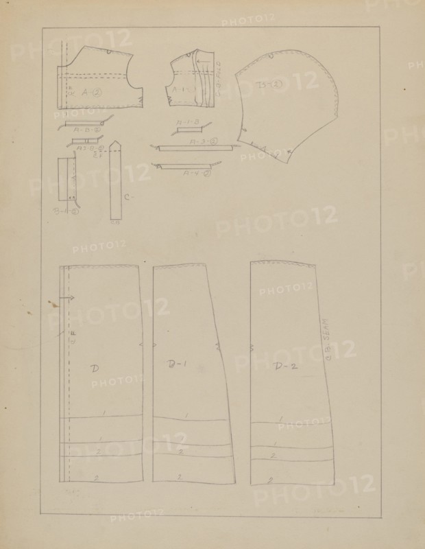 Girl's Dress (Pattern), c. 1937.