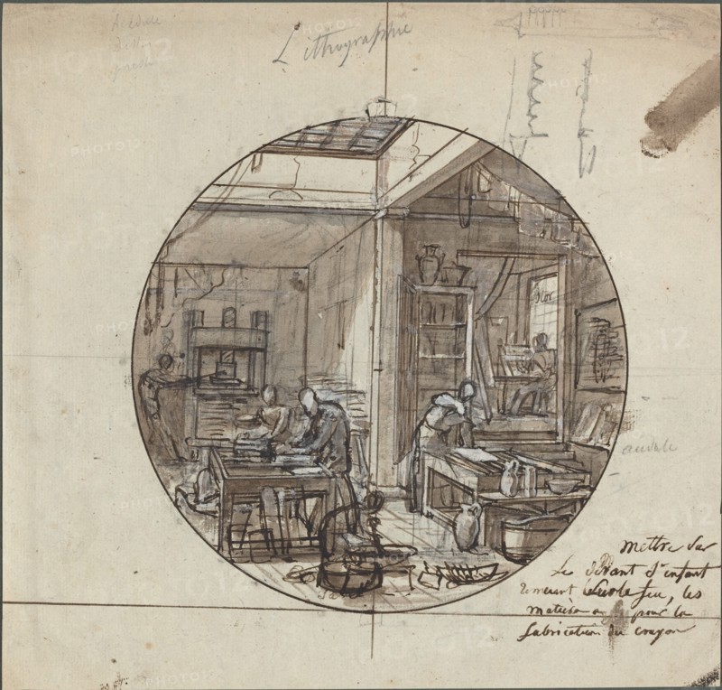 Lithographic Workshop, 19th century.