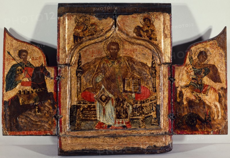 Portable triptych of Saint Nicholas.