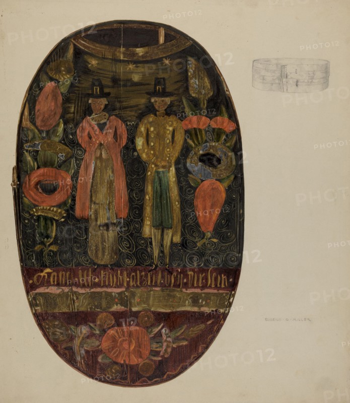 Pa. German Hat Box, c. 1938.