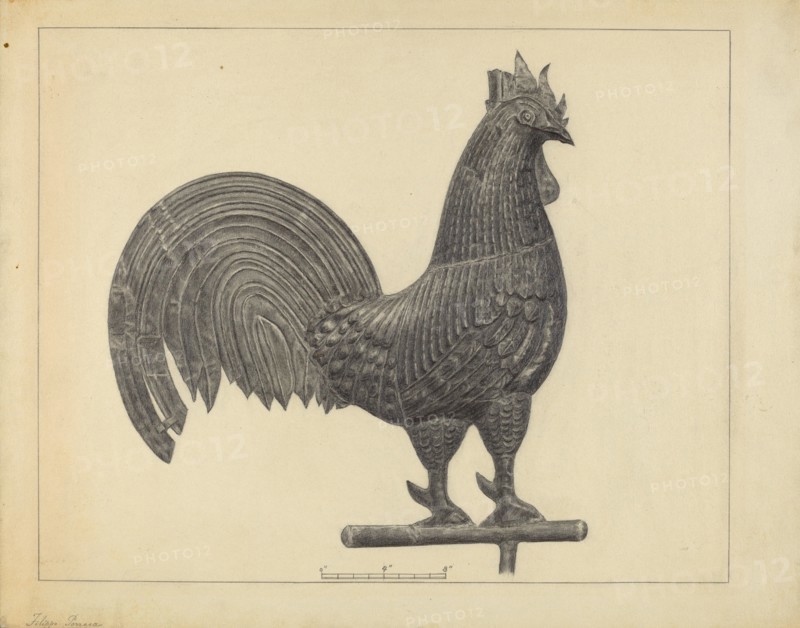 Weather Vane Finial, c. 1937.