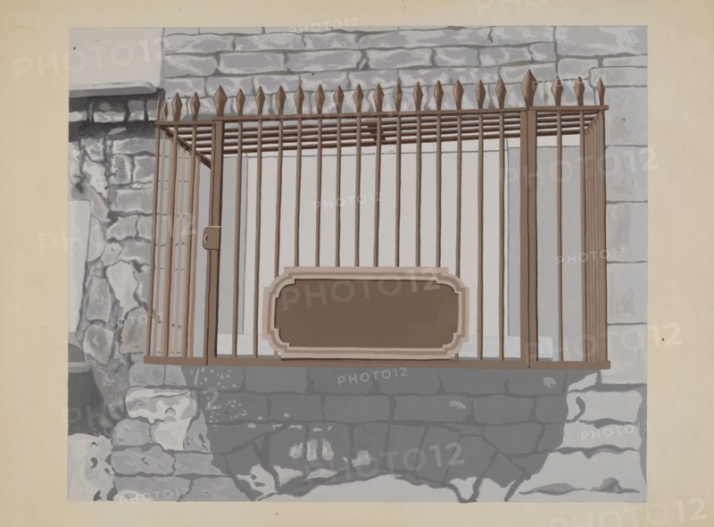 Wrought Iron Railing, c. 1936.