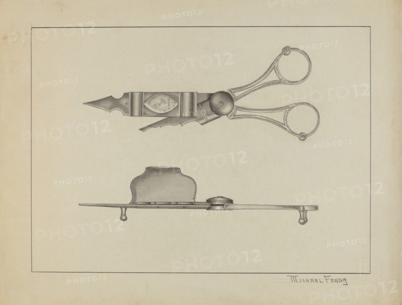 Silver Candle Snuffer, c. 1936.