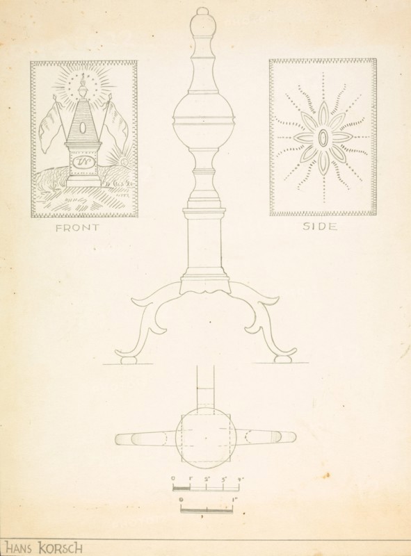 Andiron (one of pair), 1935/1942.