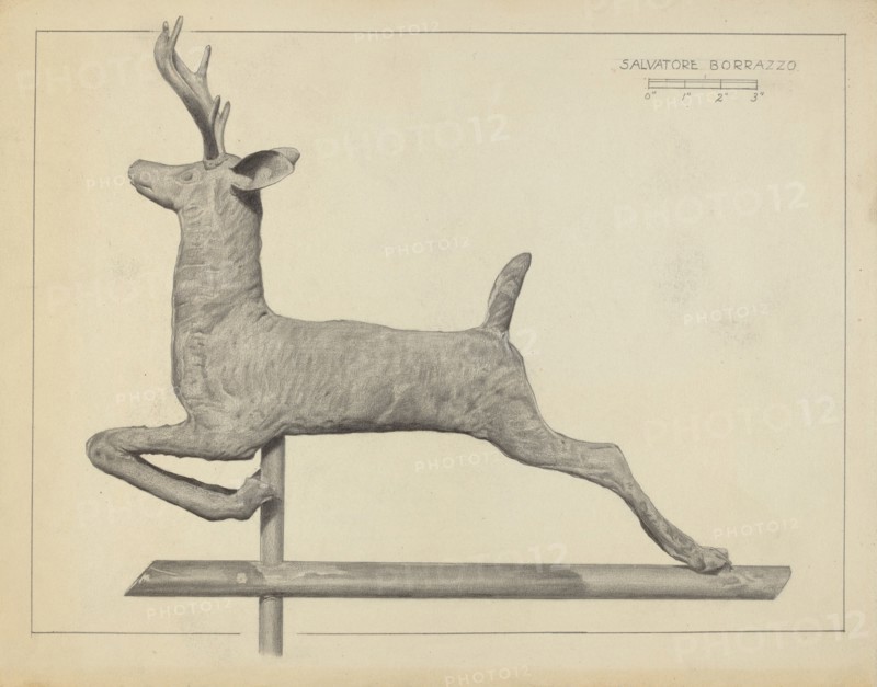 Deer Weather Vane, c. 1938.