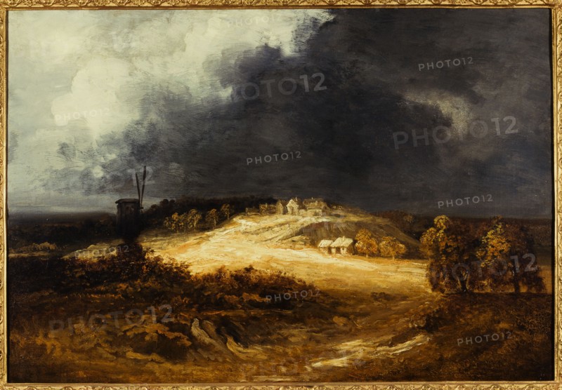 Windmills in Montmartre, c1830.
