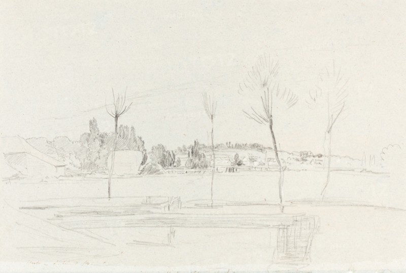 Landscape in Hertfordshire, 1814. Creator: John Linnell the Elder.