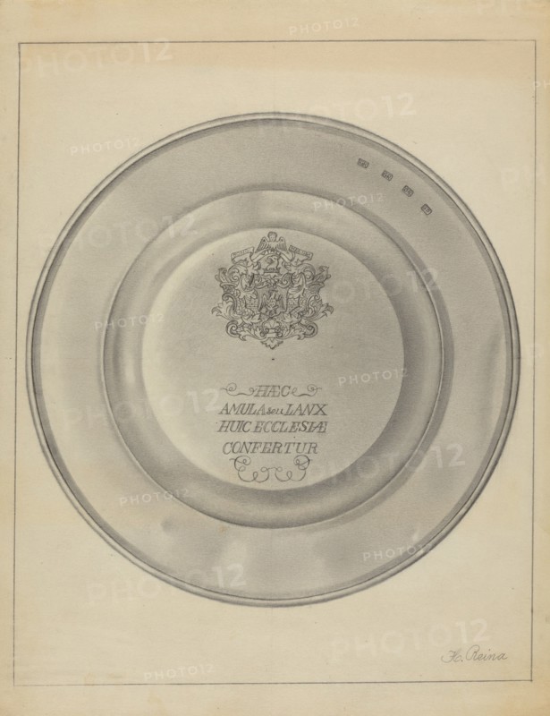 Silver Christening Bowl, c. 1936.