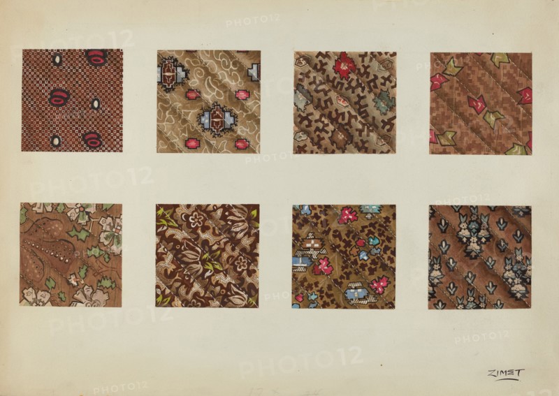 Swatch from Patchwork Quilt, c. 1938.