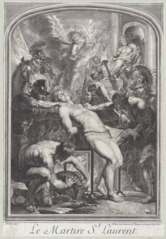 Saint Lawrence at the Stake, ca. 1700-29.