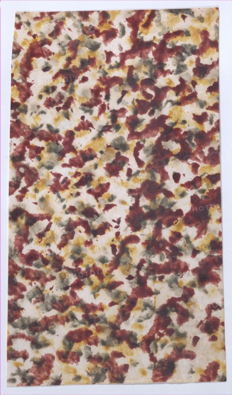 Sheet with marbled pattern, 19th century.