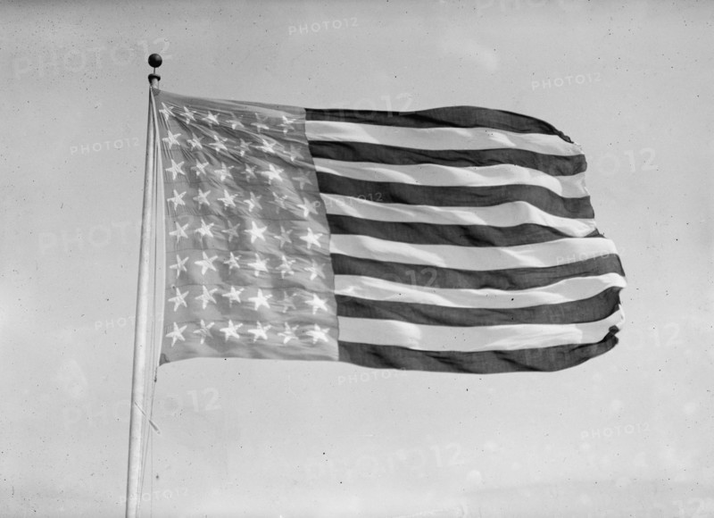 Flags. Battle Fleet Flag, 1911. [US battle ensign].