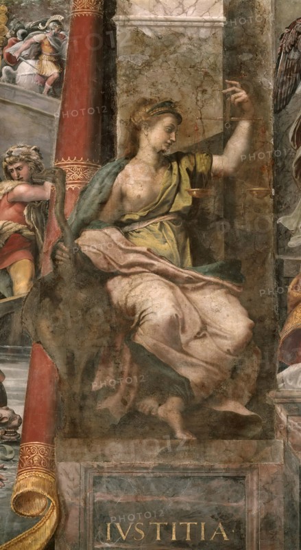 Justice, 1520-1524. Creator: Romano, Giulio (1499-1546).