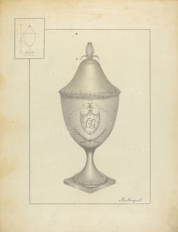 Silver Sugar Bowl, c. 1937.