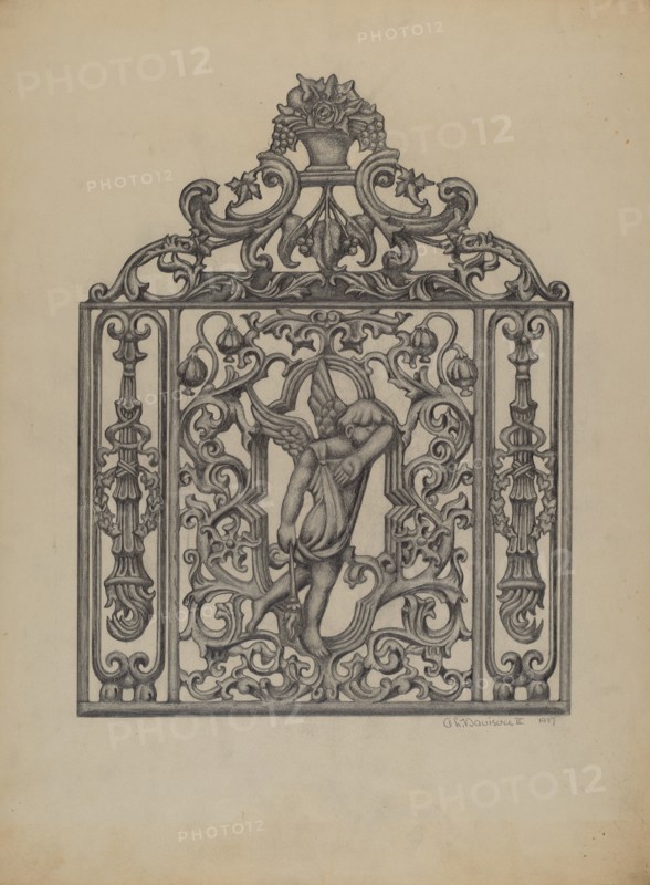 Gate for Cemetary Plot, 1937.