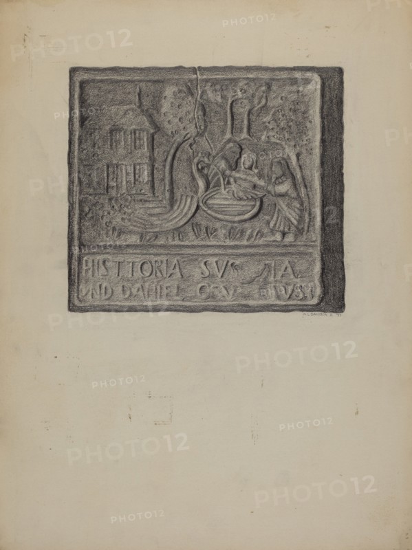 Pa. German Stove Plate, 1937.