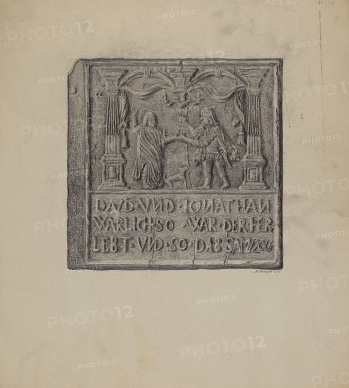 Pa. German Stove Plate, 1937.